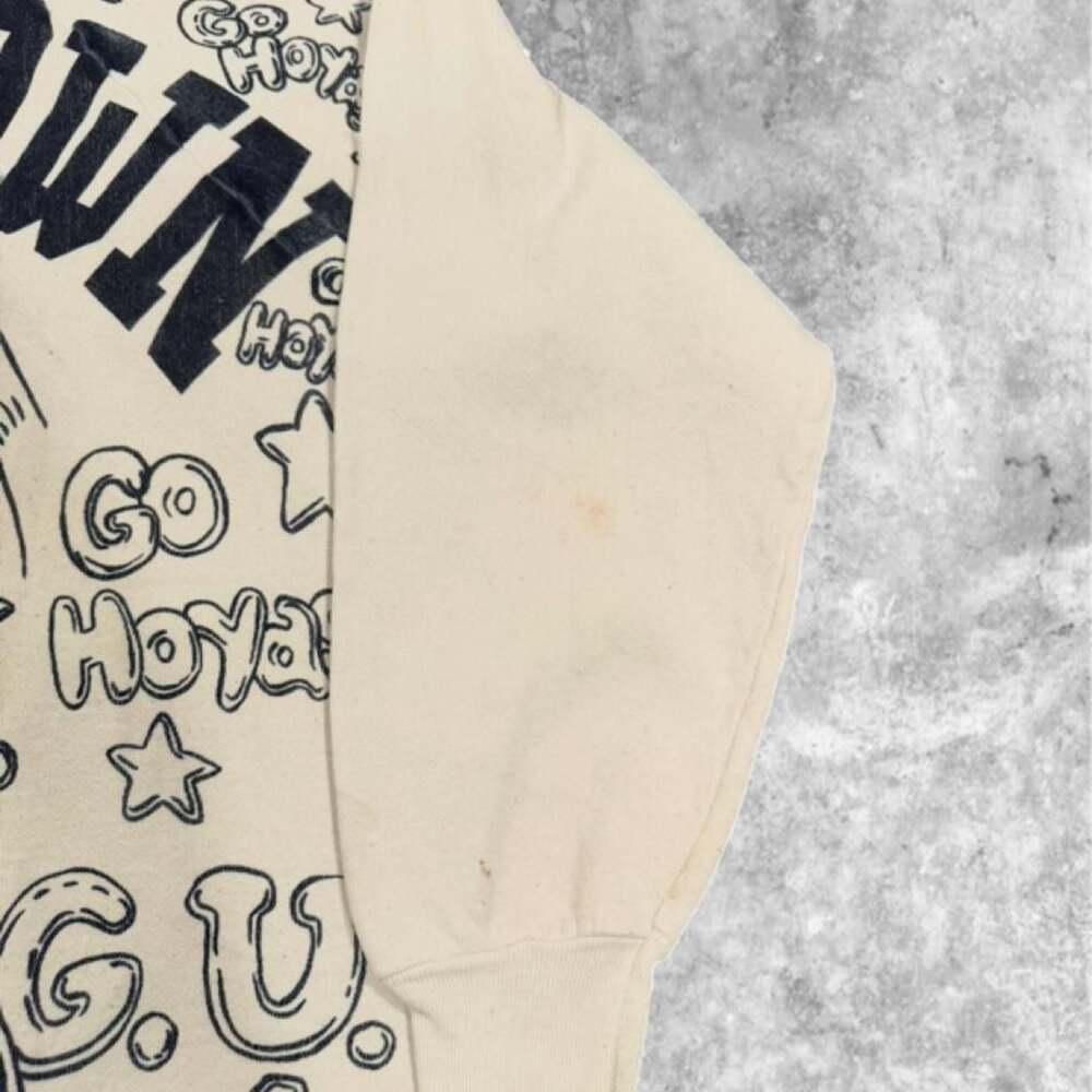 Vintage Georgetown Hoyas All-Over Print Crewneck Sweatshirt - Picture 4 of 7